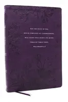 Peace of God Bible: Discover and Experience God's Shalom Throughout the Bible (NKJV, Purple Leathersoft, Red Letter, Comfort Print) - Jeremiah J. John