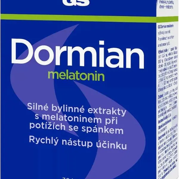 GS DORMIAN  GS Dormian melatonin 30 kapslí