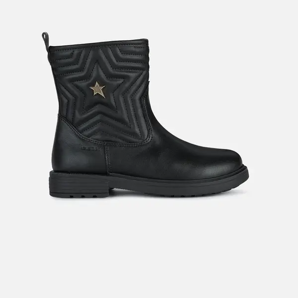 Černé dívčí kotníkové boty Geox Eclair