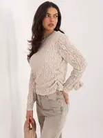 Krajková halenka světle béžová