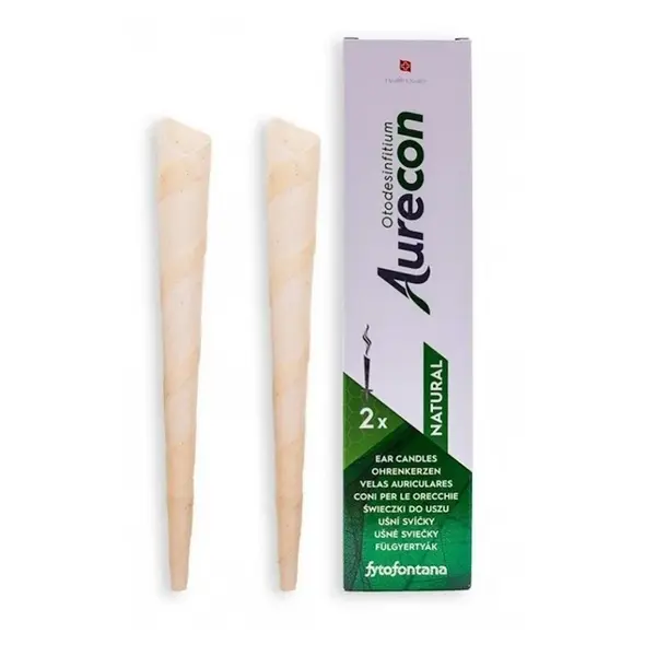 AURECON Ušní svíčky Natural 2 kusy, poškozený obal