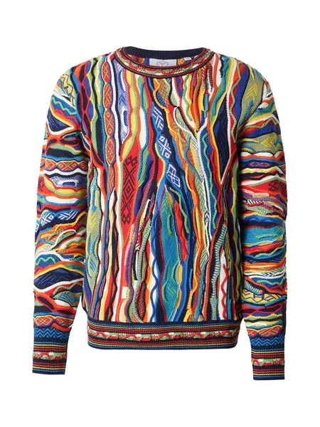 Carlo Colucci Sveter 'Fanti'  námornícka modrá / žltá / zelená / červená