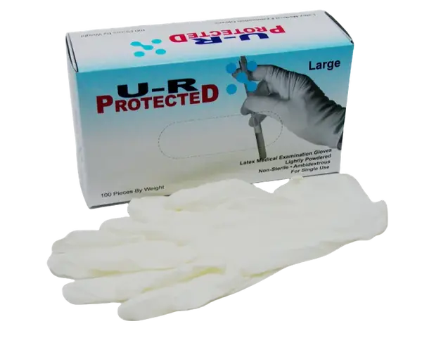 U-R PROTECTED Rukavice nitrilové vel.L bezprašné 100 ks