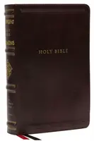 NKJV, Personal Size Reference Bible, Sovereign Collection, Leathersoft, Brown, Red Letter, Thumb Indexed, Comfort Print - Thomas Nelson