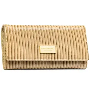 Dámská koženkovo/kožená peněženka béžová - Peterson Merilee