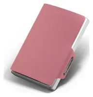 Kožená mini peněženka Mondraghi Saffiano Pink