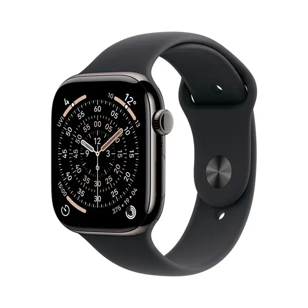 Apple Watch 11 42 mm titan, sportovní řemínek S/M chytré hodinky