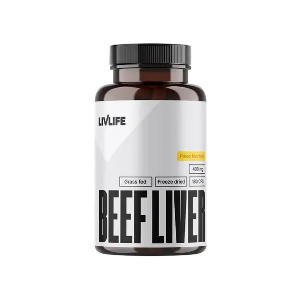 LIVLIFE Grass Fed Beef Liver 180 kapslí