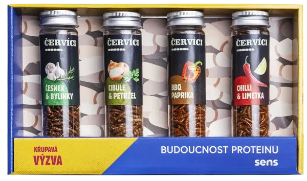 SENS Korenie červíčky - Darčeková sada 4 chutí 4 x 15 g