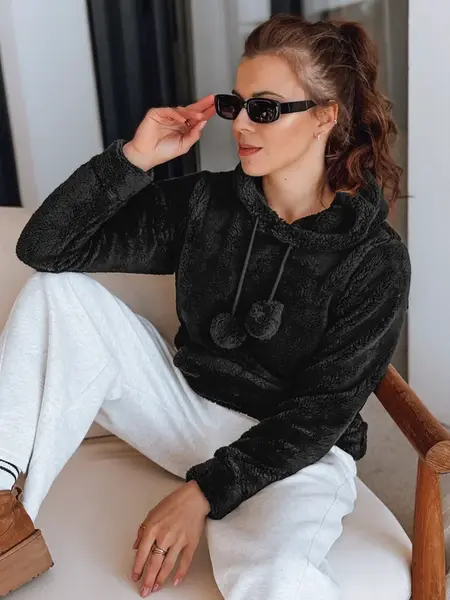 Černá mikina s kapucí