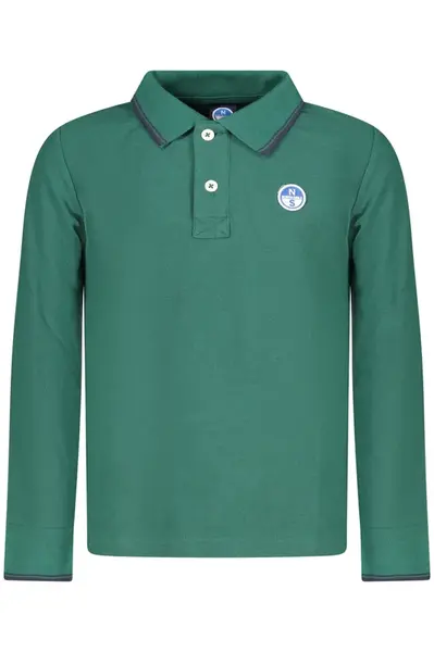 NORTH SAILS CHILDREN&#39;S LONG-SLEEVED POLO SHIRT, GREEN
