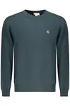 CALVIN KLEIN MEN&#39;S BLUE ZIP-UP SWEATSHIRT