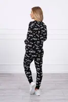 Kesi černý set s nápisy