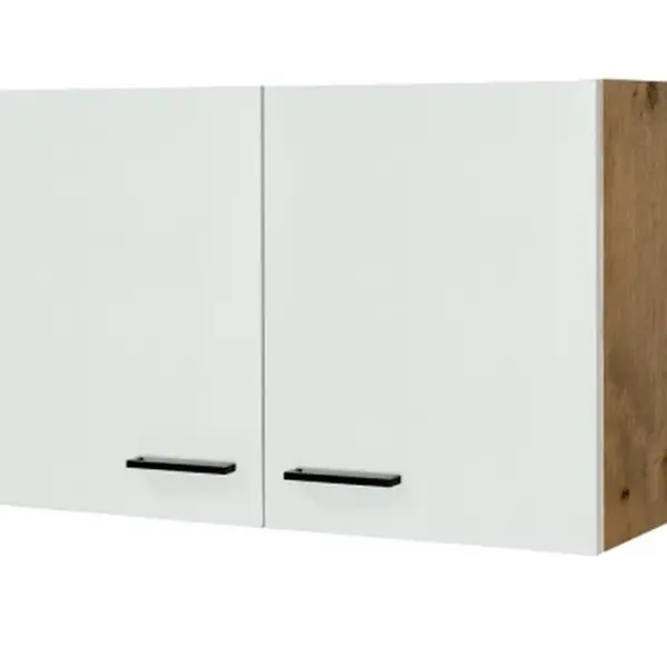 Horní kuchyňská skříňka Avila H100, dub lancelot/krémová, šířka 100 cm