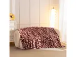 Mikroplyšová deka FOREST ANIMALS, vínová Rozměr: 150 x 200 cm