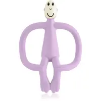 Matchstick Monkey Teething Toy and Gel Applicator kousátko s kartáčkem 2 v 1 Lilac 1 ks