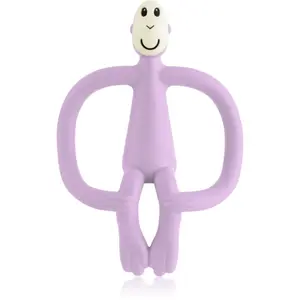 Matchstick Monkey Teething Toy and Gel Applicator kousátko s kartáčkem 2 v 1 Lilac 1 ks