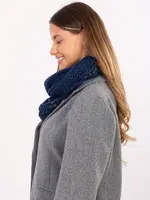 Tmavě modrá komínová šála