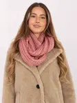 Ružový komínový šál