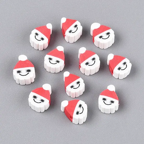 Christmas Theme Handmade Polymer Clay Beads