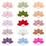 15Pcs 15 Colors Lotus Food Grade Eco-Friendly Silicone Beads