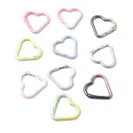 Spray Paint Alloy Spring Gate Rings