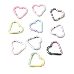 Spray Paint Alloy Spring Gate Rings