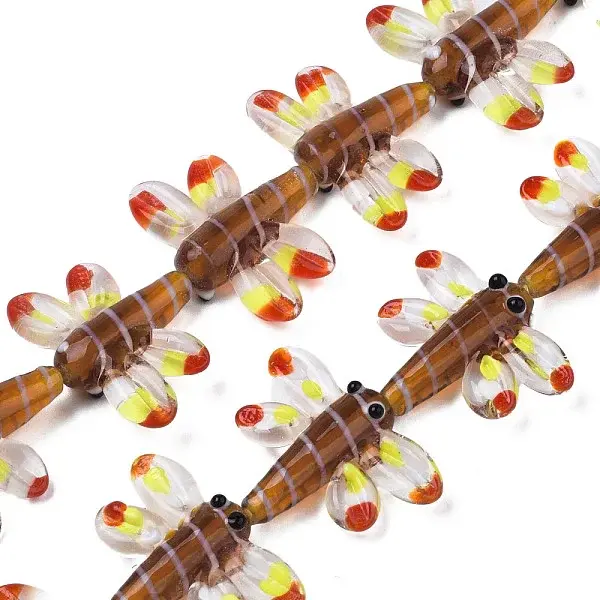 Autumn Theme Handmade Lampwork Beads Strands