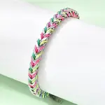 304 Stainless Steel Chain & Nylon Braided Bracelets for Women