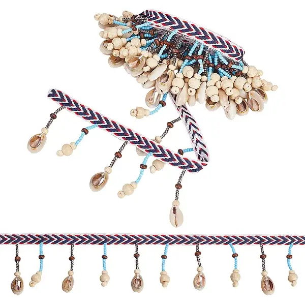 2Yards Polyester Fringe Lace Ribbon