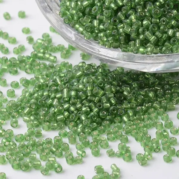 12/0 Silver Lined Round Glass Seed Beads
