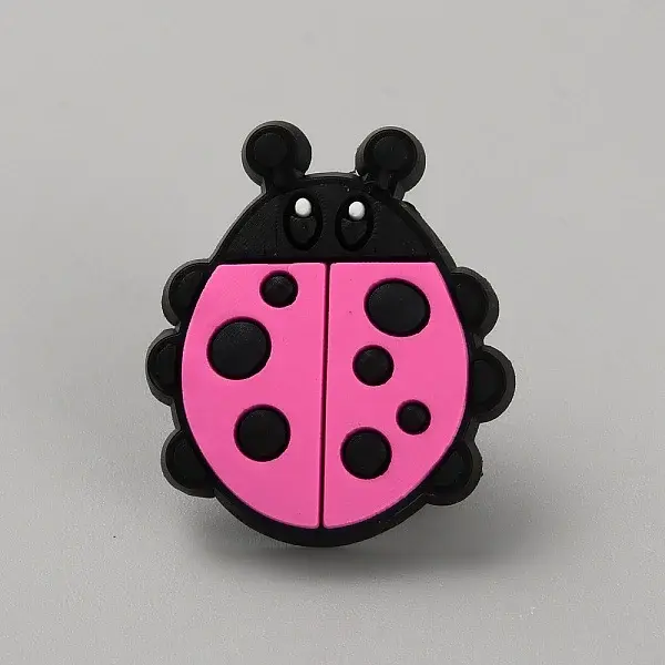Ladybug Plastic Cartoon Style Straw Toppers