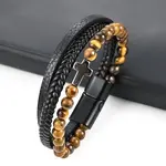 Leather Cord Multi-starand Bracelet