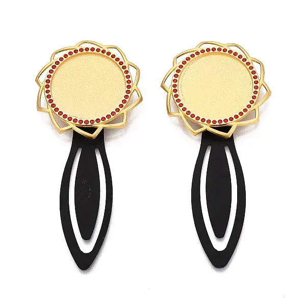 Alloy & Iron Bookmark Cabochon Settings