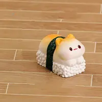 Cartoon Resin Animal Sushi Mini Model