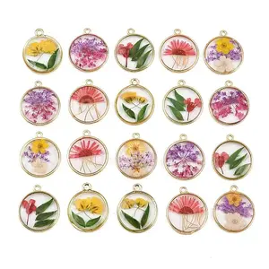 Alloy Epoxy Resin Pendants