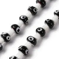 Handmade Evil Eye Lampwork Beads Strands