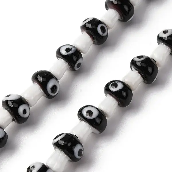 Handmade Evil Eye Lampwork Beads Strands
