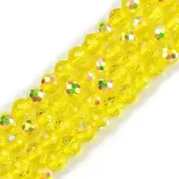 Electroplate Transparent Glass Beads