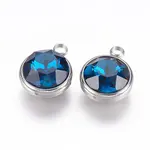 K9 Glass Rhinestone Pendants