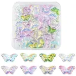 50Pcs 8 Colors Transparency Electroplate Glass Beads Set