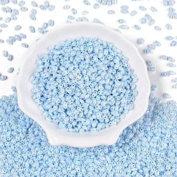 Opaque Colours Luster Glass Seed Beads