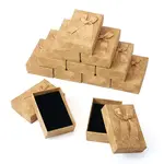 Rectangle Paper Jewelry Set Storage Gift Boxes with Bowknot