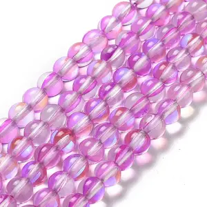 Synthetic Moonstone Beads Strands