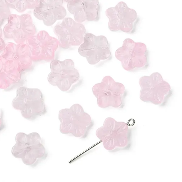 30Pcs Baking Paint Glass Beads