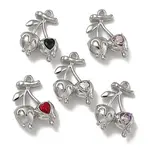 Rack Plating Alloy Rhinestone Pendants