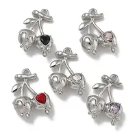 Rack Plating Alloy Rhinestone Pendants