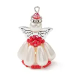 Pearlized Glass Pearl Beads  Pendants