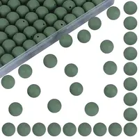 80Pcs Round Silicone Focal Beads