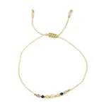 Natural stone constellation bracelet with 12 zodiac signs